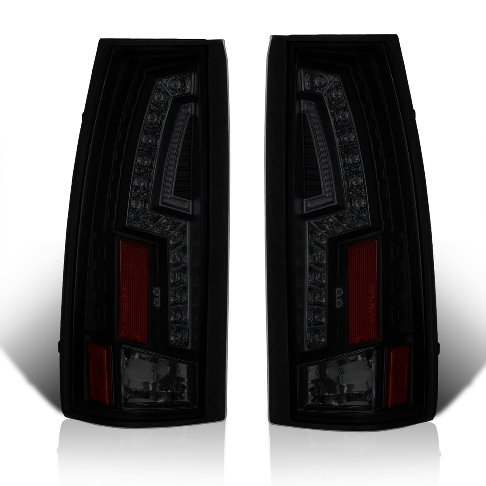 AJP Distributors Driving Brake Stop Signal LED Tail Lights Lamps Compatible/Replacement For C/K 1500 2500 3500 Pickup Blazer Suburban Tahoe 1988 1989 1990 1991 1992 1993 1994 1995 1996 1997 1998 1999