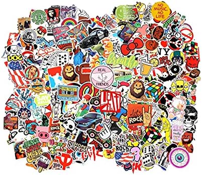 Cool Random Stickers Pack 55-700pcs Laptop Stickers Bomb Waterproof Vinyl Sticker Bulk Variety for Luggage Computer Skateboard Bicycle Skate Ipad Car Motorcycle Bike Helmet Decal for Boys Adults Men
