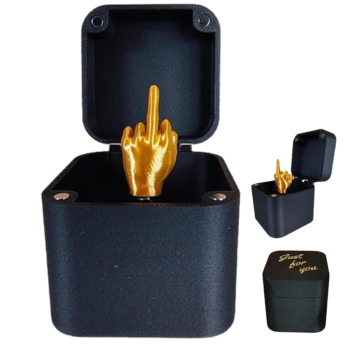 Middle Finger Surprise Gift Box,Marriage Proposal Pranks Ring Prank, Adult Pranks,Novelty Fun Prank,Prank Pop up Gift with Box for Desk Decoration Home Decoration (1pcs)