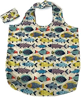Large Novelty Themed Reusable Eco Roll Up Foldaway Shopping Beach Bag Pouch 60cm x 40cm (Cats in Waiting)