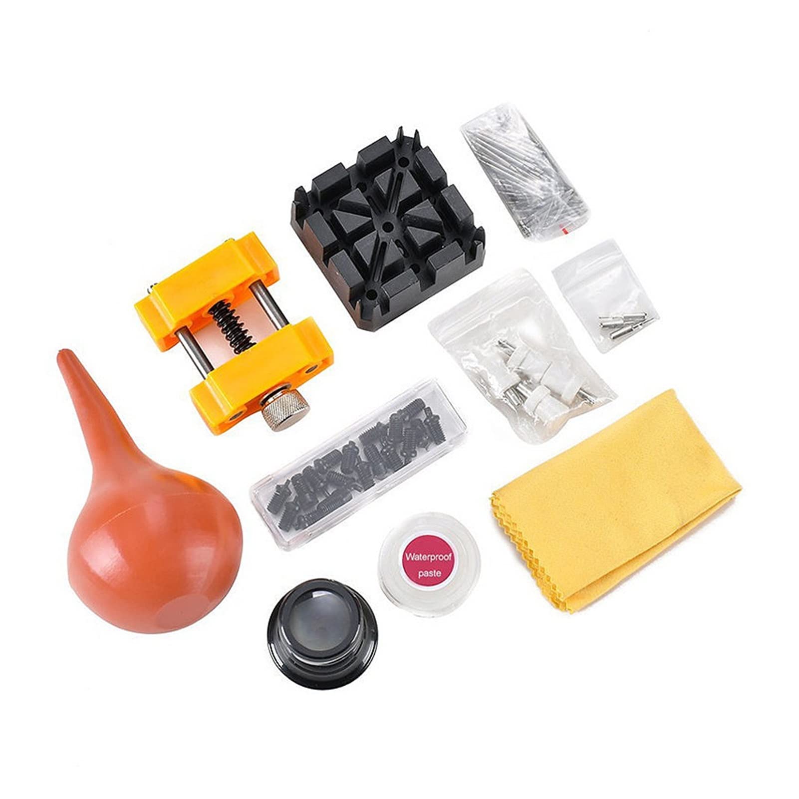 Kit de Herramientas de reparación de Relojes Profesional de 160 Piezas, Kit de Herramientas para Relojes, Juego de Herramientas para Abrir c