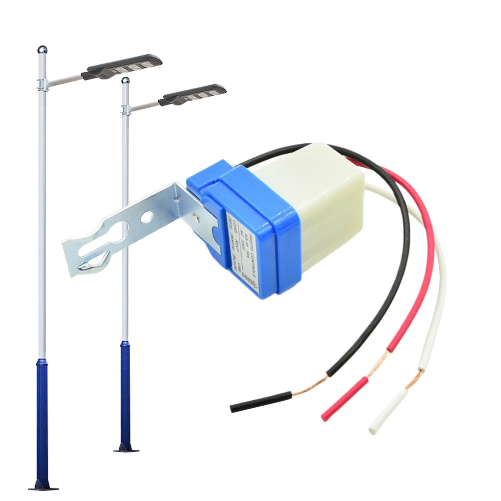 Light Sensor for Outdoor Lighting - Light Sensor Photocell Control,Dusk to Dawn Day Night Sensor Photoelectric Control, Auto Light Photo Cell Sensor
