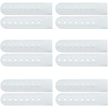 Waziaqoc 12 Pairs Plastic Snapback Strap with 7 Holes Hats Caps Replacement Fastener Repair Snap Buckle Strap