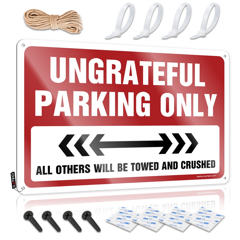 Poster Guest Bathroom Decor Ready To Hang - Ungrateful Parking Only Waterproof For Bathroom(30X40CM)