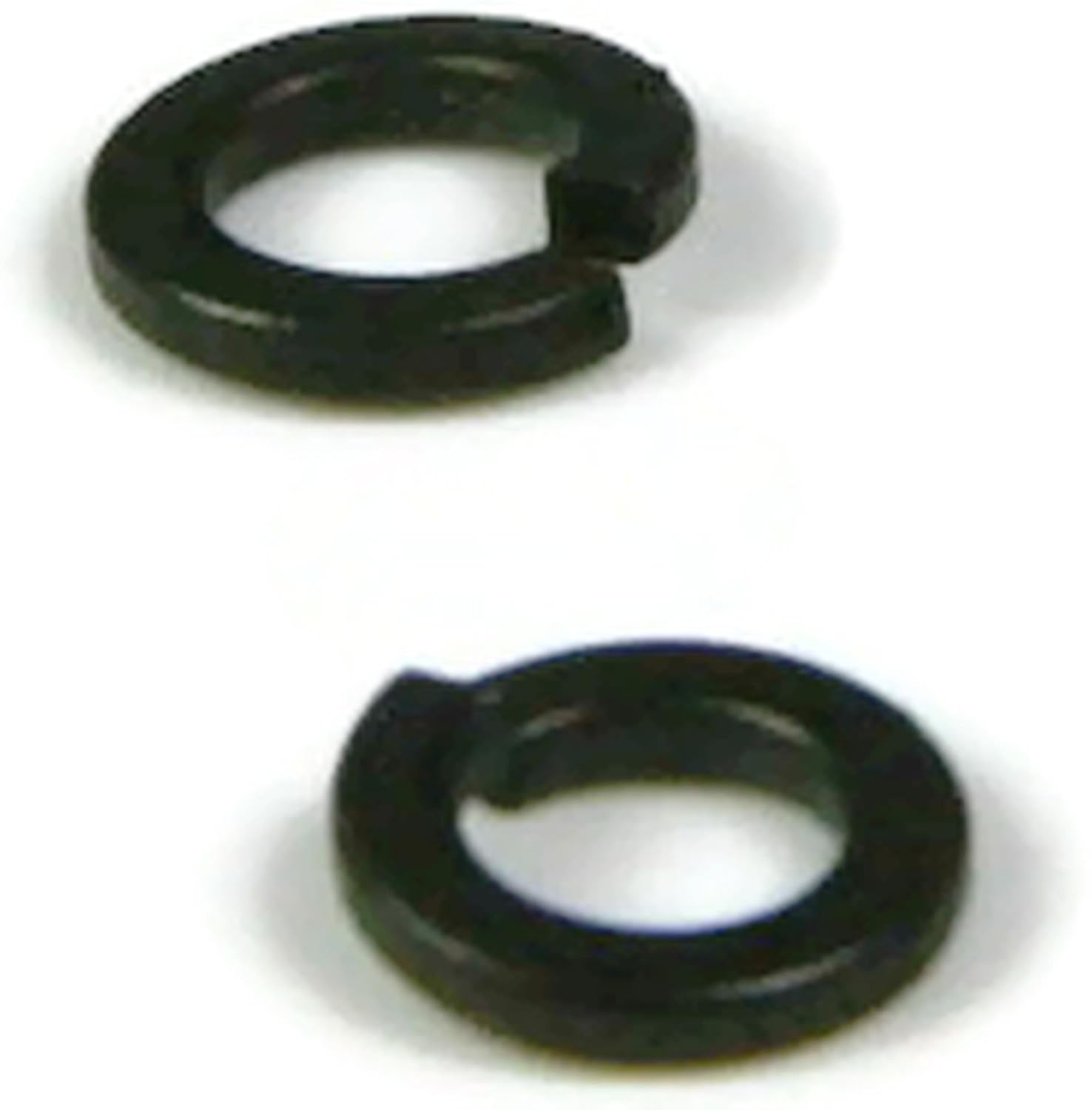 18-8 Stainless Steel Black Oxide Lock Washer Split Ring - 3/8 (0.385 ID x 0.680 OD x 0.141 Thick) - Qty 1000