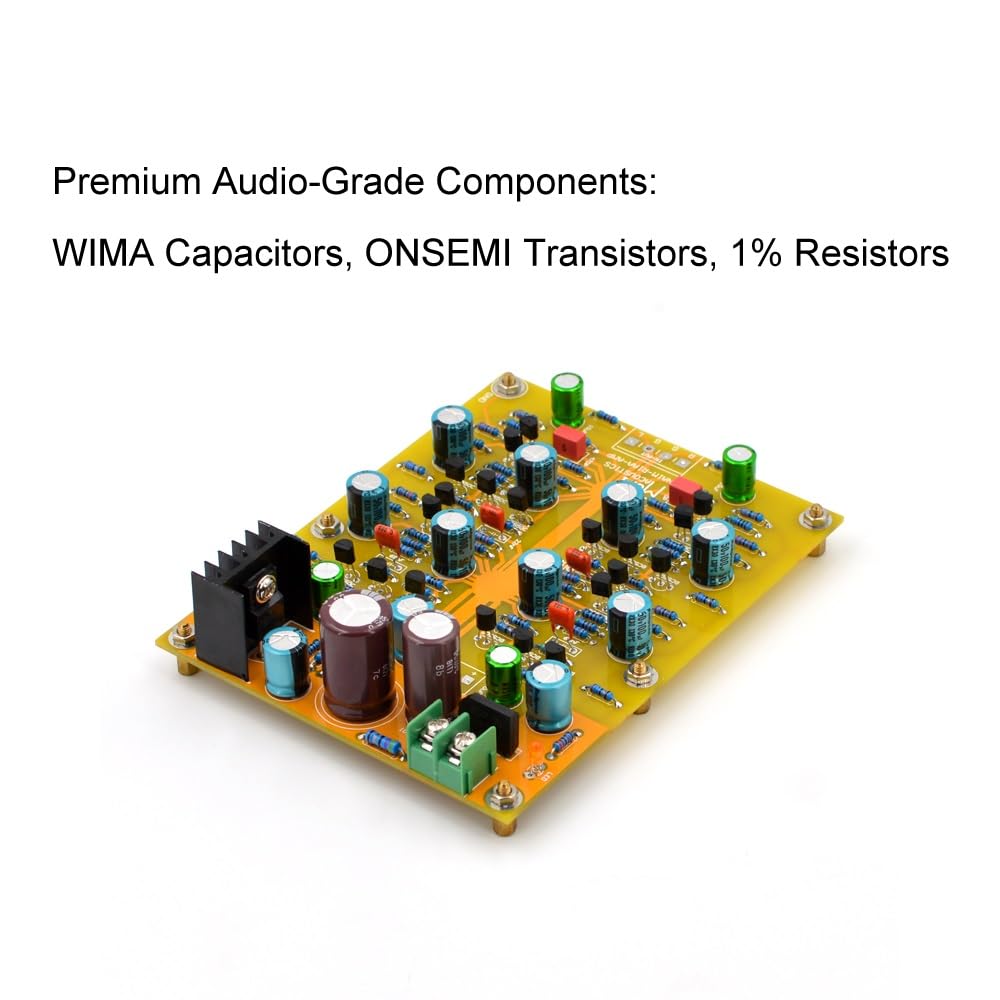Refer-Naim - Amplificatore phono completamente discreto, classe A mm, scheda finita, riaa, equalizzazione, per giradischi in vinile, preamplificatore audio Hi-Fi, compatibilità con alimentazione 24
