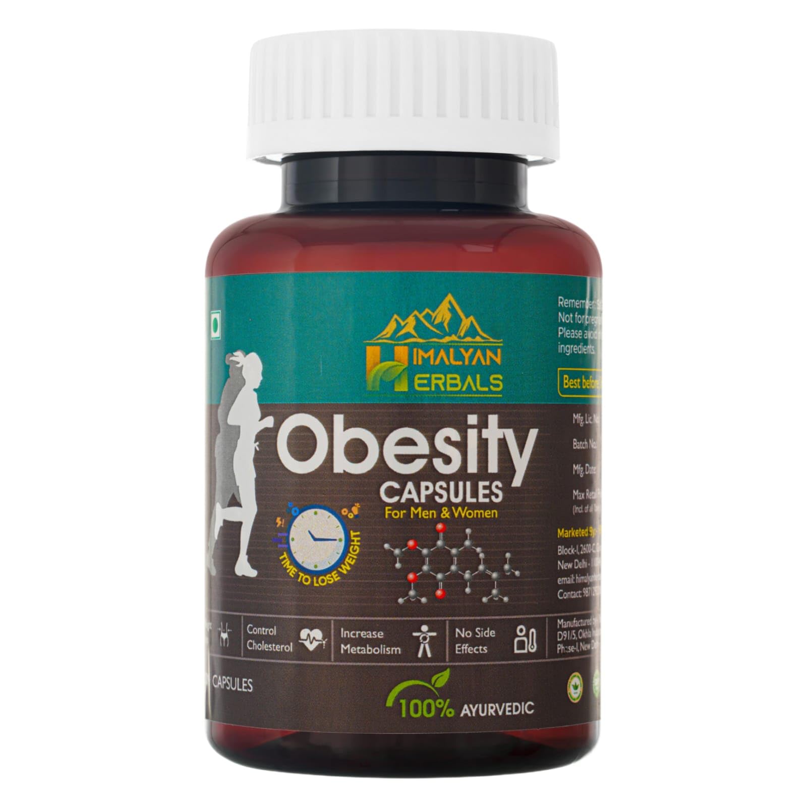 Himalyan Herbals Weight Loss Management Capsules for Men & Women (30 Veg Capsules) (B0BX4BHY8V) Amazon Price History, Amazon Price Tracker