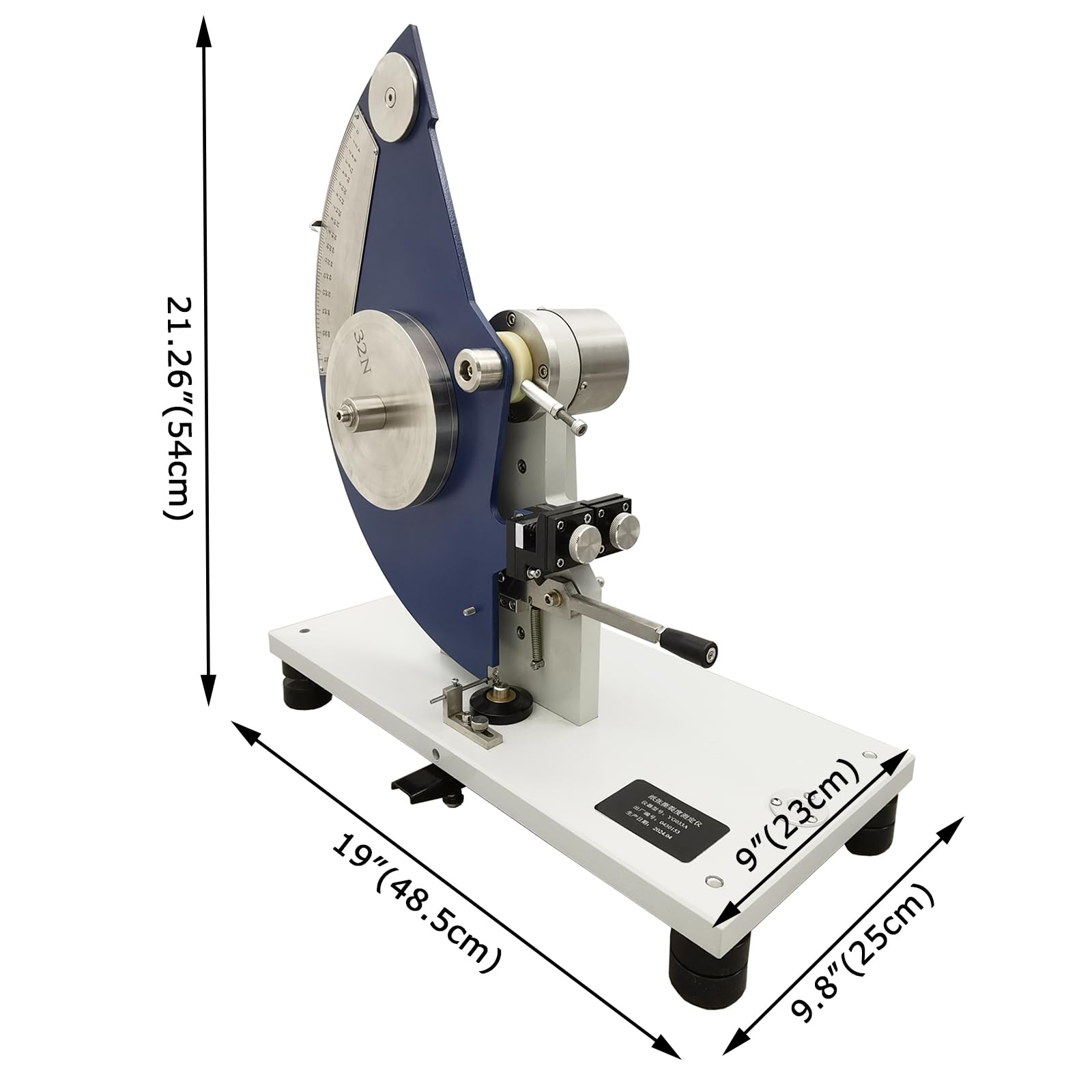 HayWHNKN Paper Tear Tester Film Packaging Material Tear Strength Tester Rubber Film Tear Force Tester
