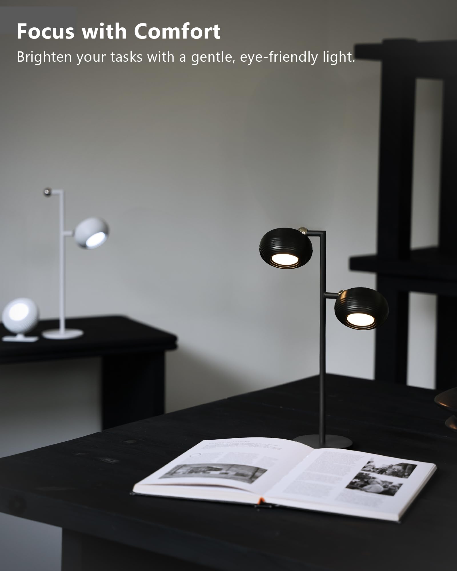 LuminexDesigns Cordless LED Wall Light with Detachable Magnetic Lamp Head - Image 4