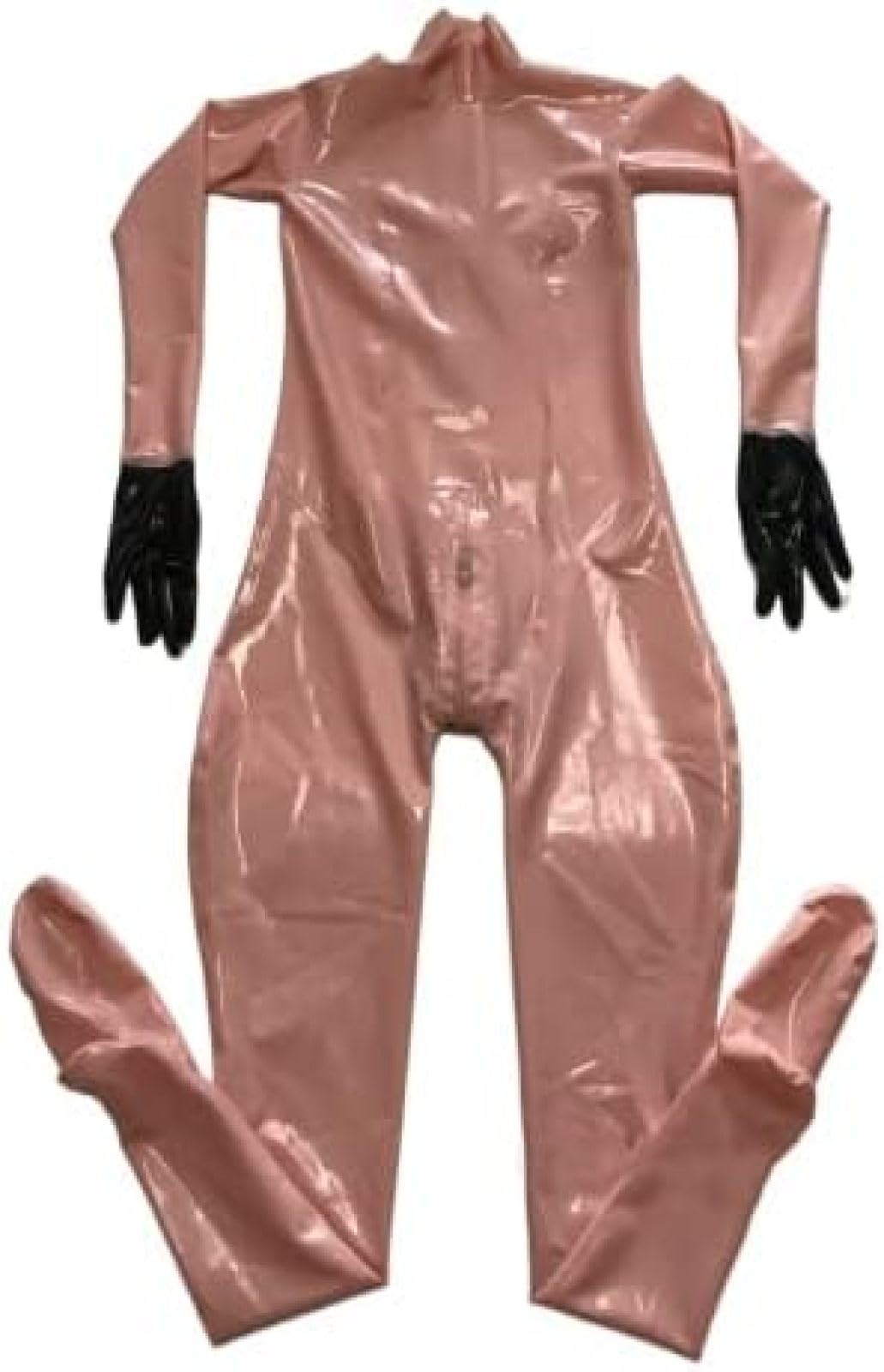 Guanti Fetish In Lattice Rosa Catsuit Guaina Su Misura 3D Con Cerniera Invisibile Sul Cavallo Posteriore,Color Carne (femmina),3XL