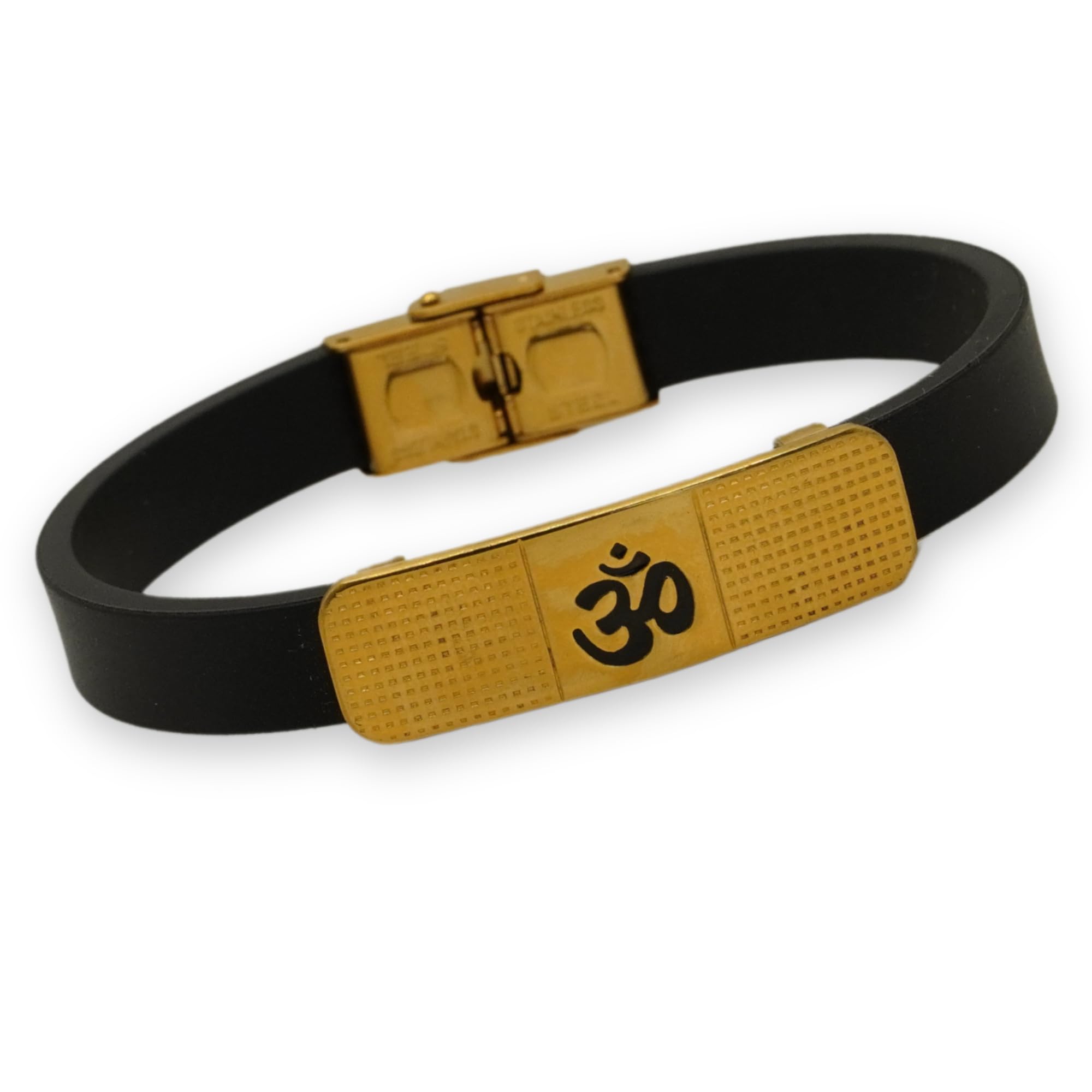Japam Gold Plated Om Dots Harmony Wrist Band | Spiritual Jewellery For Men and Women | Gold Plated Band | Free Size (8 Inches) (B0CZY1F62G) Amazon Price History, Amazon Price Tracker