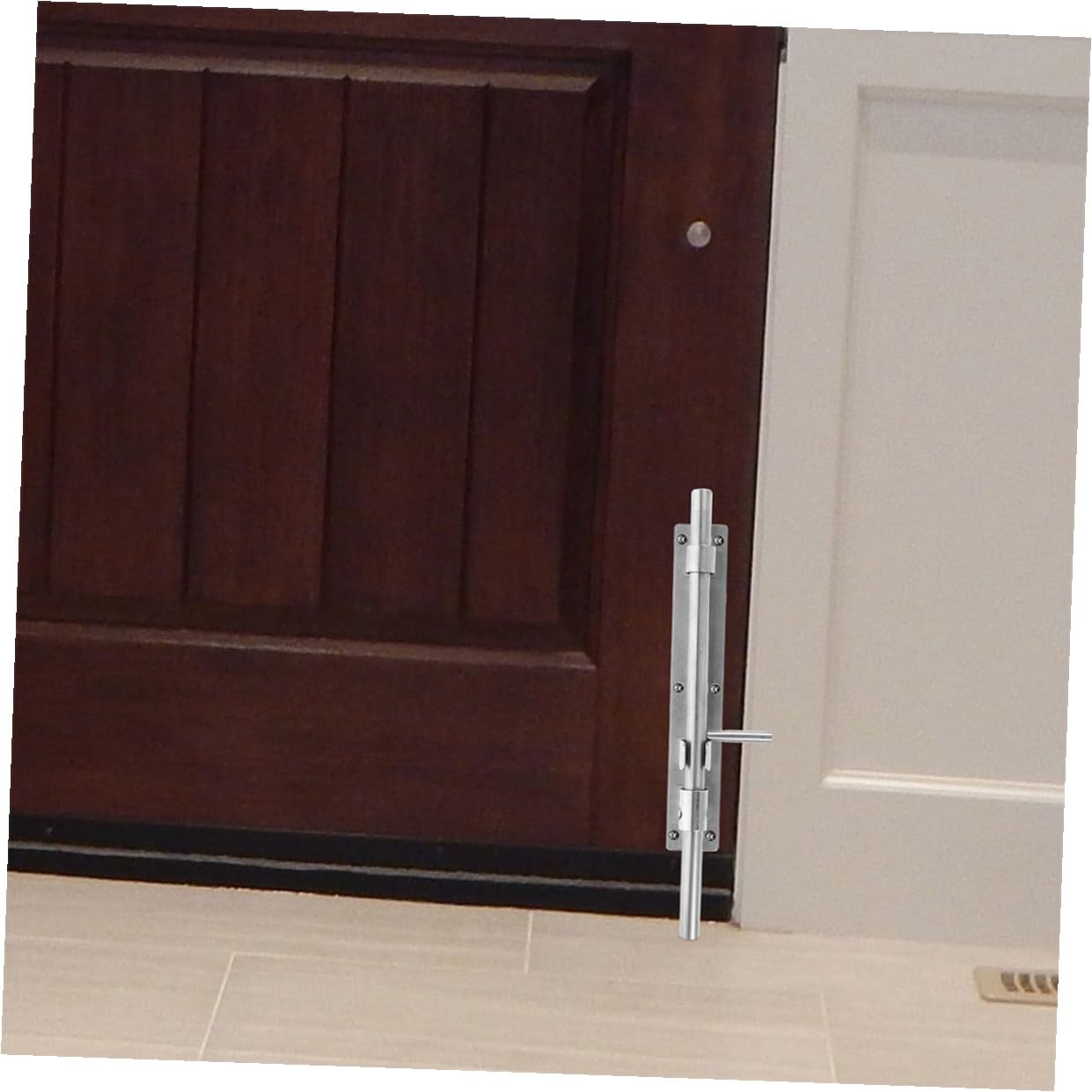 2 pièces Serrure de Porte Acier Inoxydable Loquet de Sécurité Robuste pour Portes Intérieures Verrou Coulissant Durable pour Maison et Mobilier