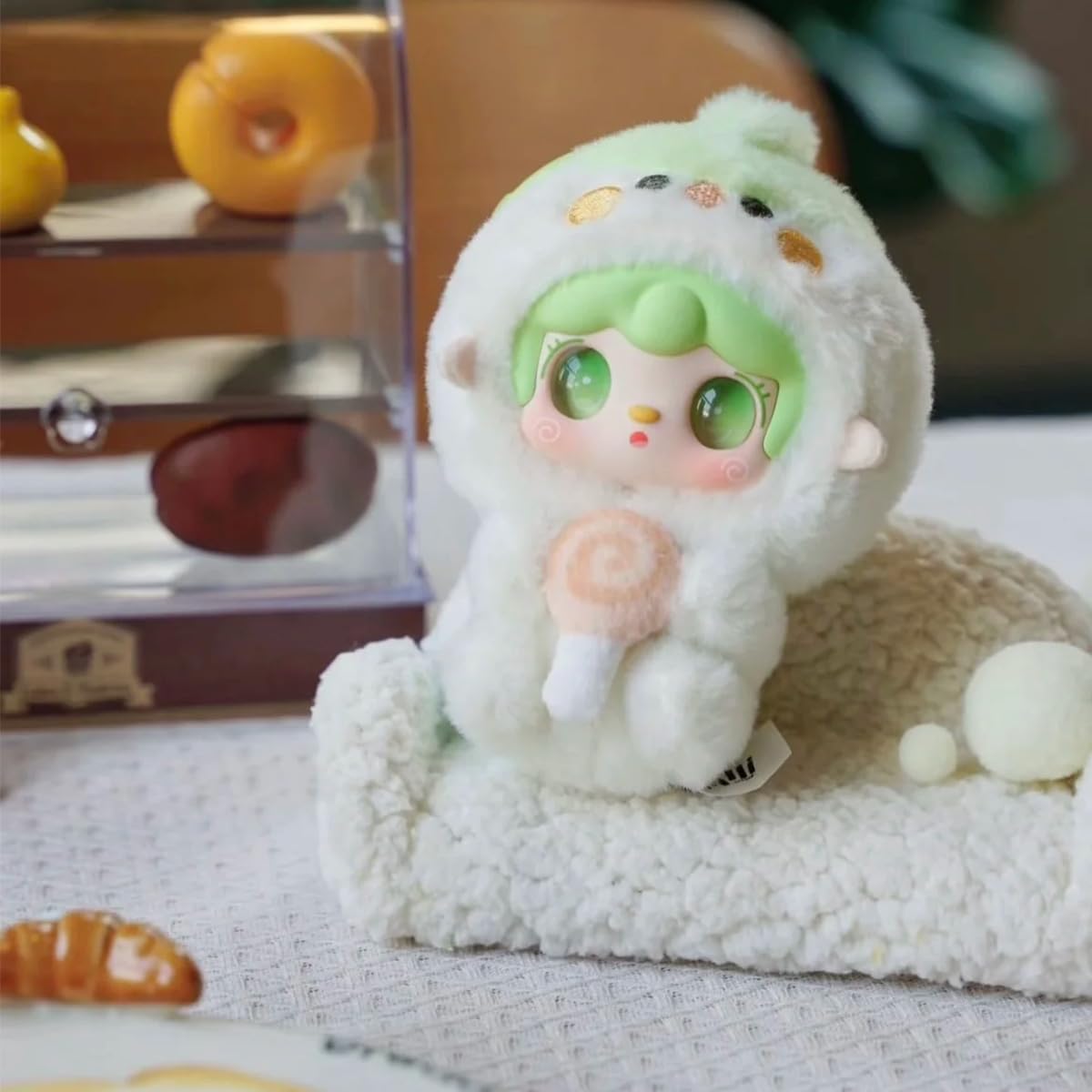 Yooki Gourmet Restauracja Seria Blind Box Tajemnicze Figurki Urocza Losowa Zabawka Prezent na Urodziny i Boże Narodzenie, Zabawka Kolekcjonerska do Ozdób Biurowych, 1 Sztuka