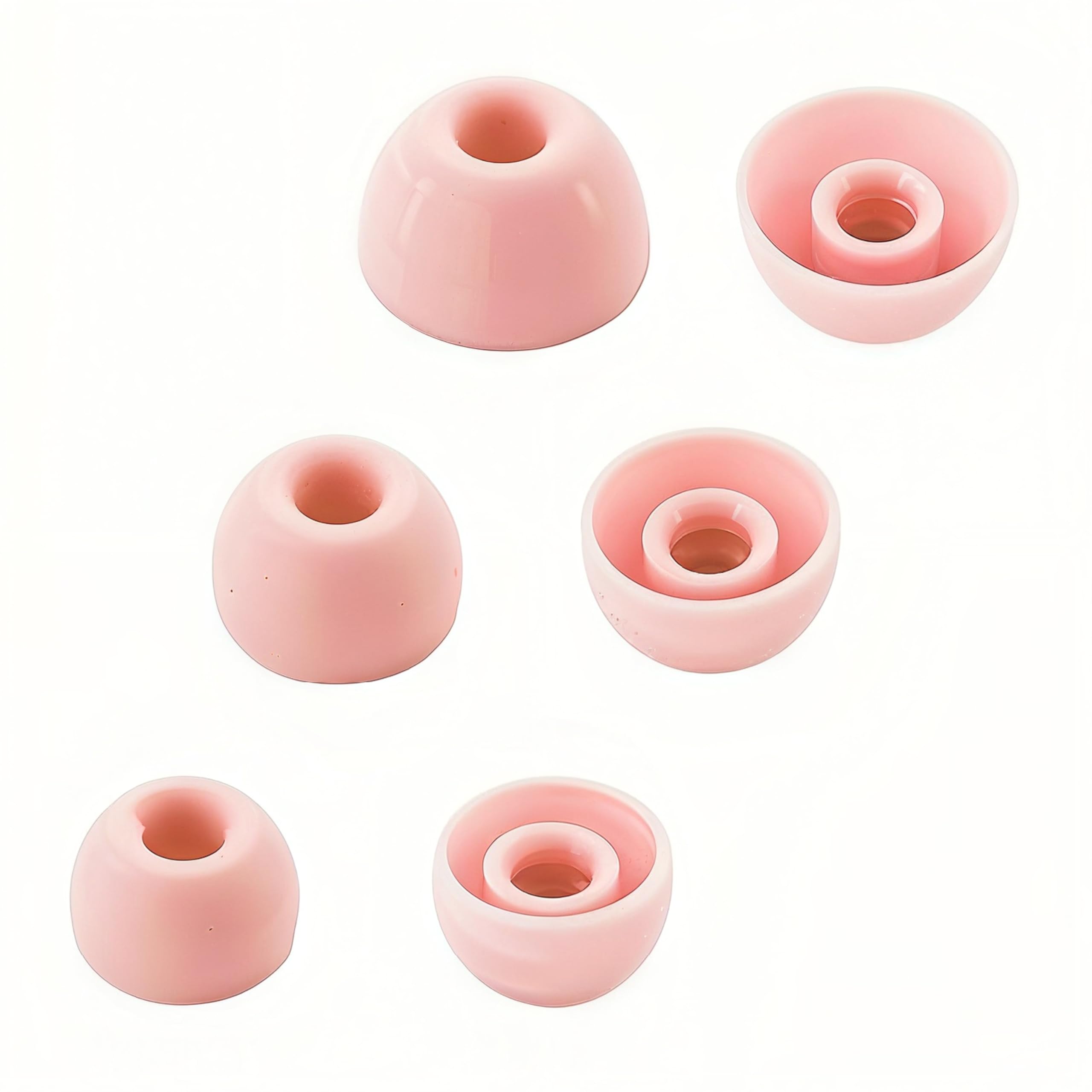 Aiivioll Replacement Ear Tips for Beats Fit Pro/Studio Buds/Studio Buds + Wireless Noise Cancelling Earbuds, S M L 3 Sizes 6 pcs Soft Silicon Earbuds Tips Eartips (Cosmic Pink)