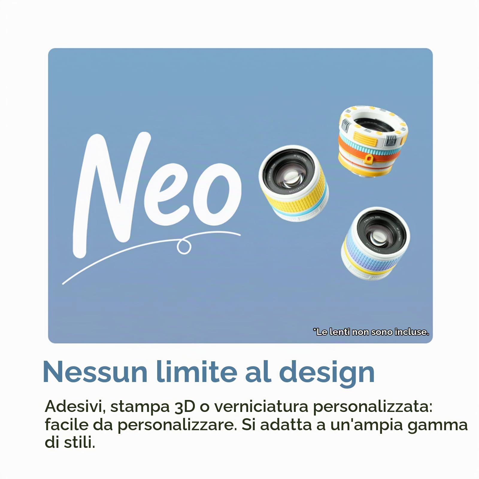 TTARTISAN 50mm f/1.8 Neo L Autofocus Full-Frame Fixed Focal Length per L-Mount | Design leggero fai da te con custodia per obiettivo stampata 3D per principianti, compatibile con T TL TL2 CL SL
