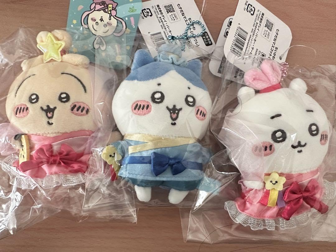 Amazon.co.jp: ちかわ 七夕だねマスコット ハチワレ うさぎ 3点セット 