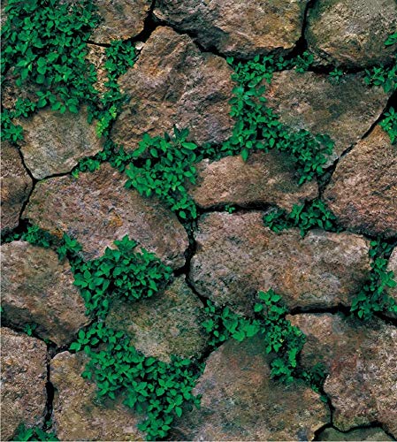 Yancorp Self-Adhesive Stone Wallpaper Brick Contact Paper Fireplace Kitchen Backsplash Peel-Stick Wall Door