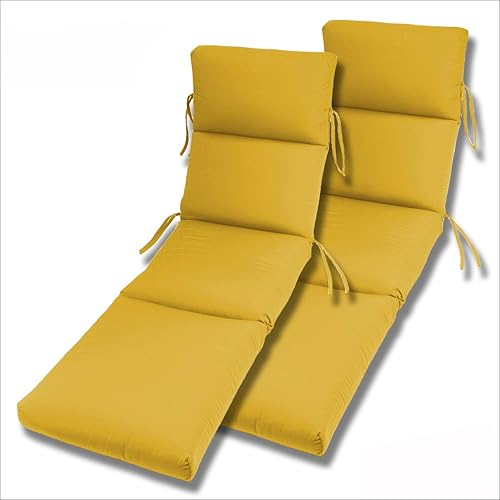 Miniatura 3 de Comfort Classics Inc. Juego de 2 telas Sunbrella para interiores y exteriores de 22 x 74 x 5 pulgadas, color gris pardo