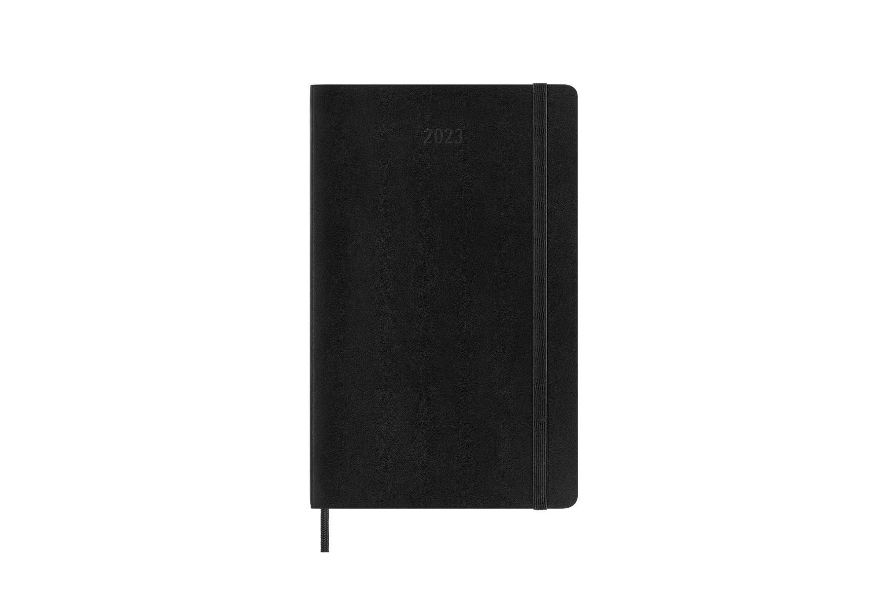 Moleskine Haftalık planlayıcı 2023, 12 aylık haftalık takvim, haftalık planlayıcı ve not defteri, yumuşak kapak, büyük format 13 x 21 cm, renk siyah