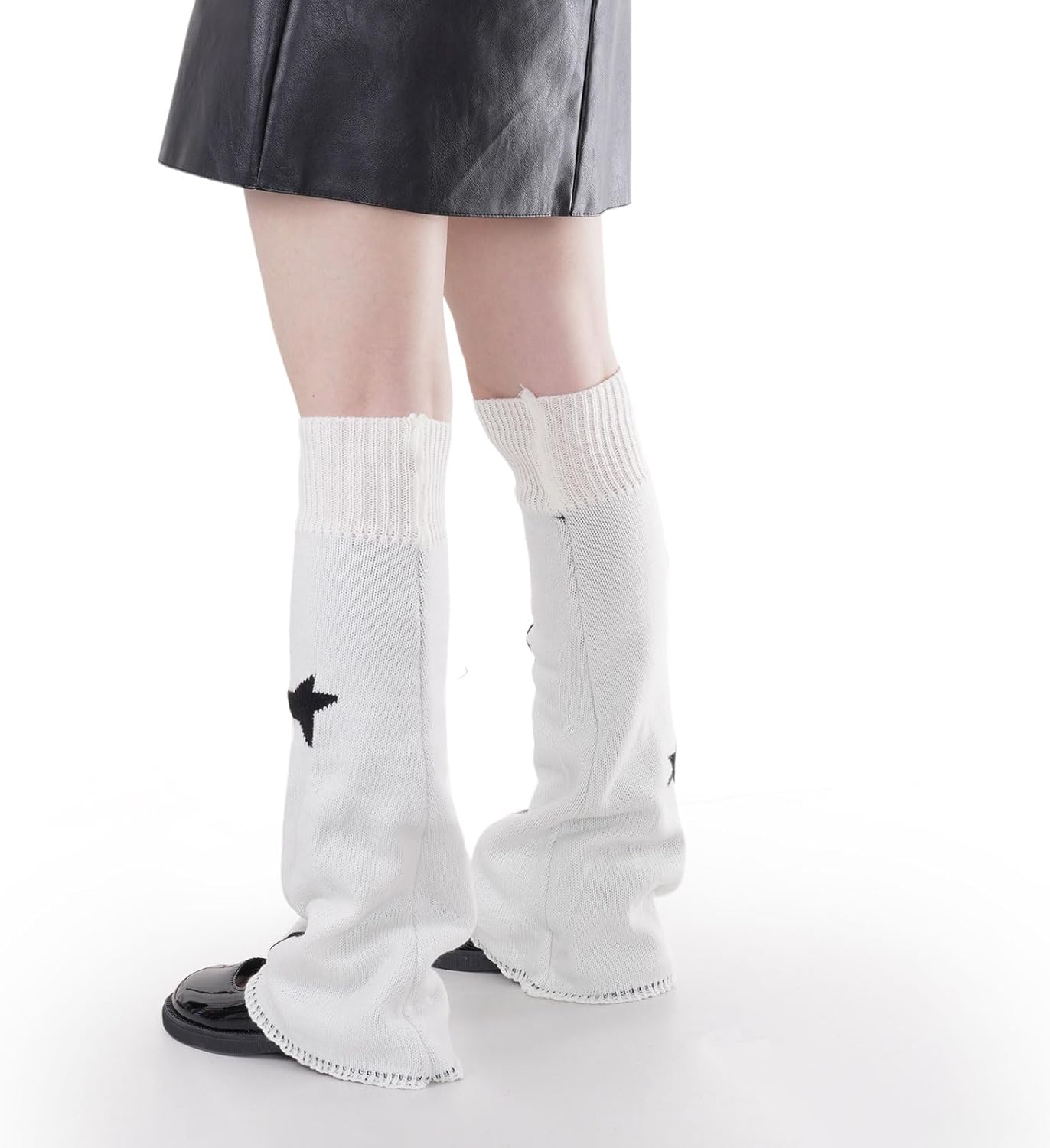 Marrywindix Y2K Leg Warmers Kawaii Knit Leg Socks Fashion Two Side Wear Leg Cover for Women Punk Girls Winter Accessories - Image 5