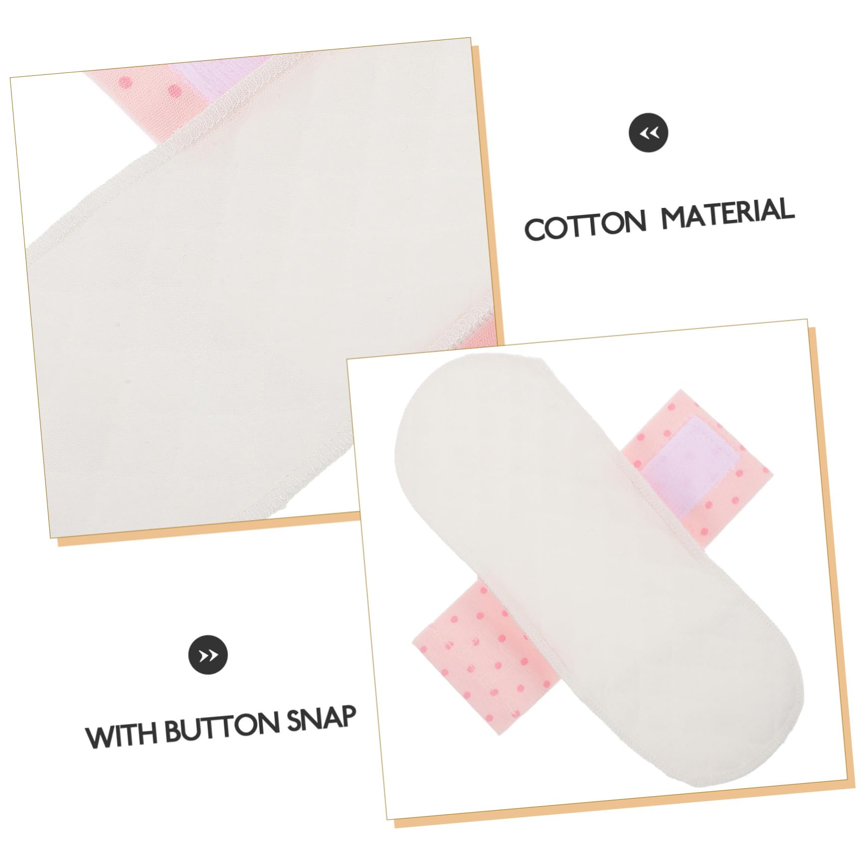 FOMIYES 12piezas Almohadillas Menstruales Reutilizables De Algodón y Absorbente De Impermeables y Lavables Toallas Sanitarias Ecológicas Para Mujeres
