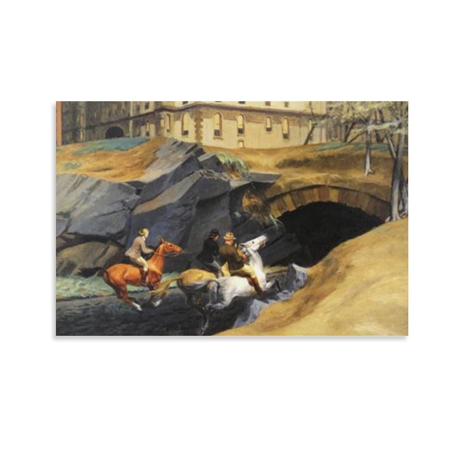 Edward Hopper Bridle Path Print - Famous Painting Poster Art Poster Canvas Painting Decor Wall Print Photo Home Modern Decorative Posters 08x12inch(20x30cm)
