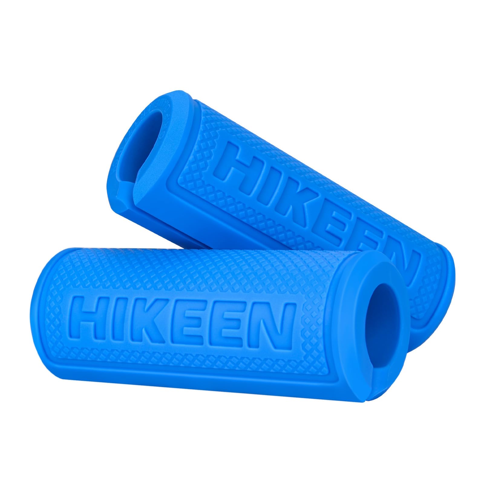 Hikeen Thick Bar Dumbbell Grips,Non Slip Hard Rubber Barbell Grips,Grips for Weight Lifting, Muscle Building-1.77", 2", 2.25" & 2.75" Outer Diameter