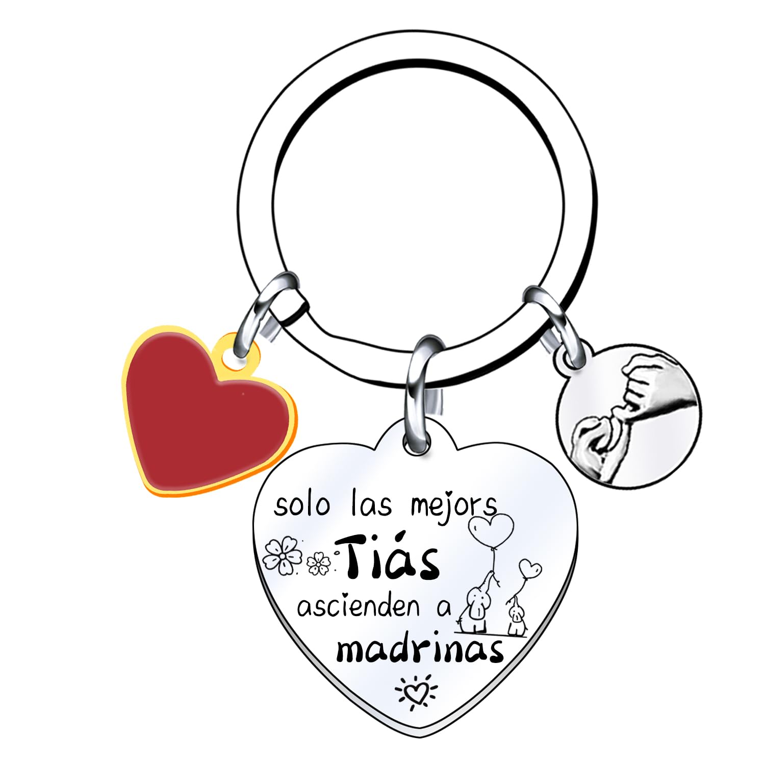 XQXQXZ Madrina regalo llavero madrina joyería llavero de dama boda cumpleaños de la madre regalo de cumpleaños de la madre regalo navidad