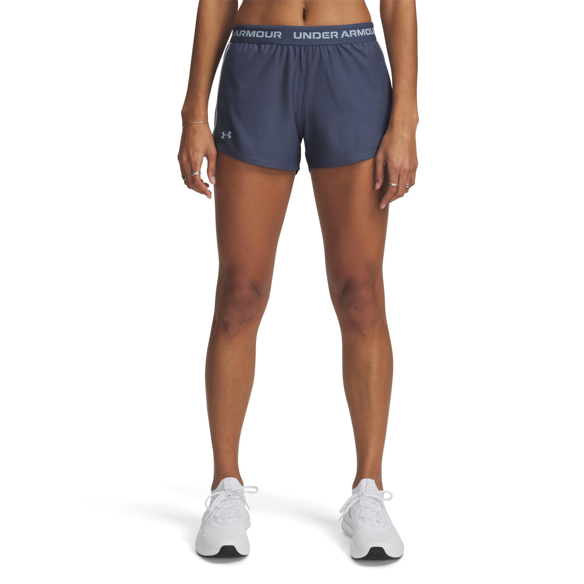 Under Armour Tech Play Up Shorts - Black/Grey - Women's XXL22