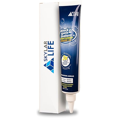 Skylarlife Home Tiles and Sealant, Rubber Stain Whitnener Gel Apply on Silicone Caulk for Bathroom, Kitchen, Joint Sealant, Rubber