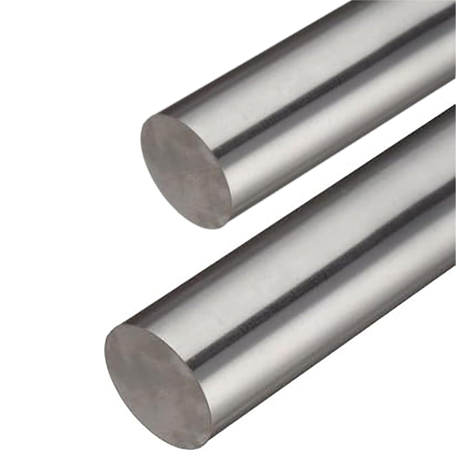 Rundstäbe aus 304 SUS – langlebige Metallstäbe mit festem Schaft for Heimwerkerarbeiten und Modellautos (2 Stück)(2Pcsx40x500mm)