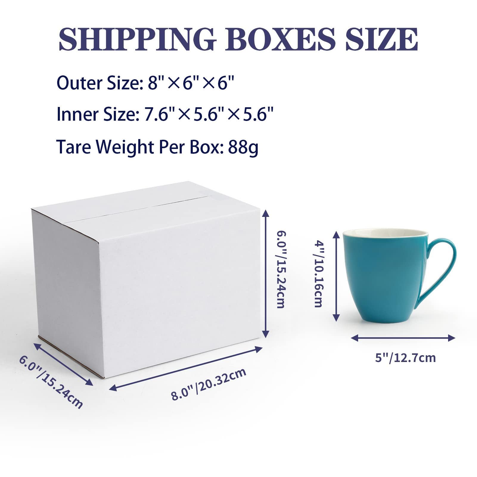 Amazon.co.jp: SPEPLA 40個パック 小型配送ボックス 8x6x6インチ