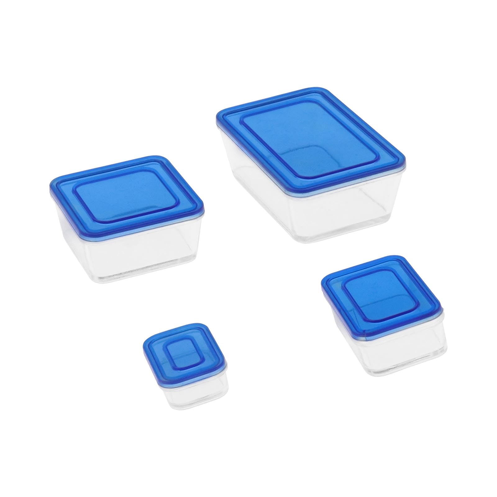 Boîtes de rangement en plastique bleu 1/12 1/6 pour accessoire de diorama