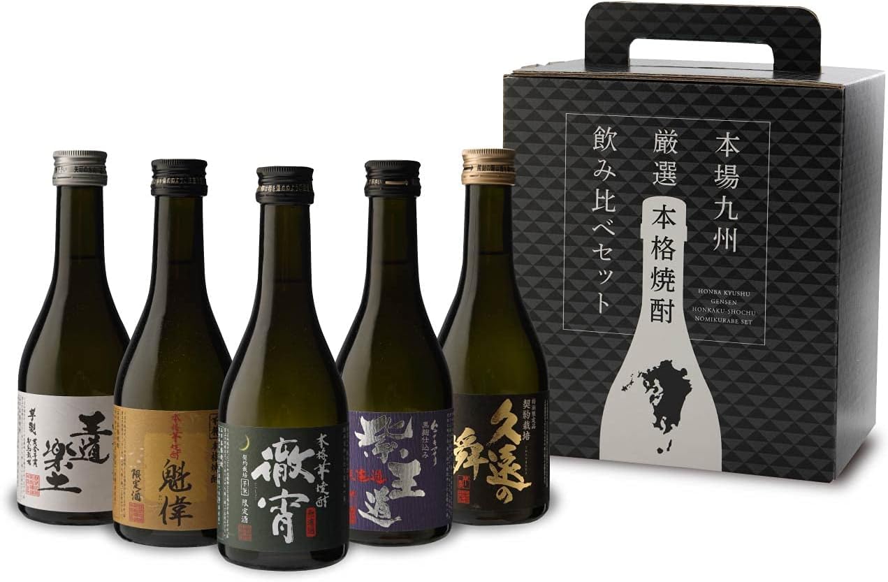 焼酎 芋焼酎 10本飲み比べセット 忘年会 年越し お正月に！ Amazon.co.jp: 焼酎セット 徹宵入り芋焼酎 300ml 5本 飲み比べセット