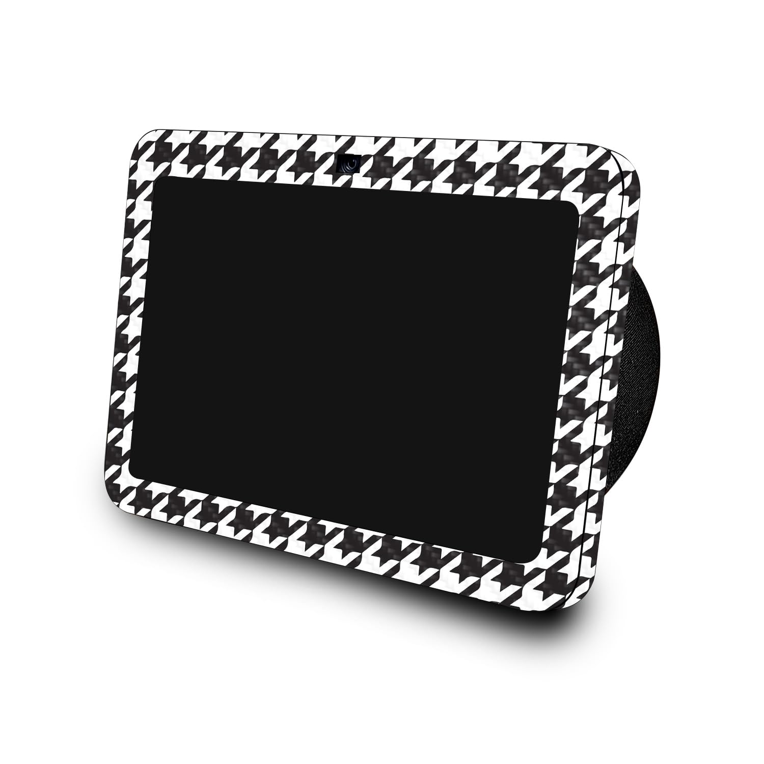 Carbon Fiber Skin Compatible with Amazon Echo Show 8 (3rd Gen, 2023) - Houndstooth - Premium 3M Vinyl Protective Wrap Decal Cover - Easy to Apply | Crafted in The USA by MightySkins