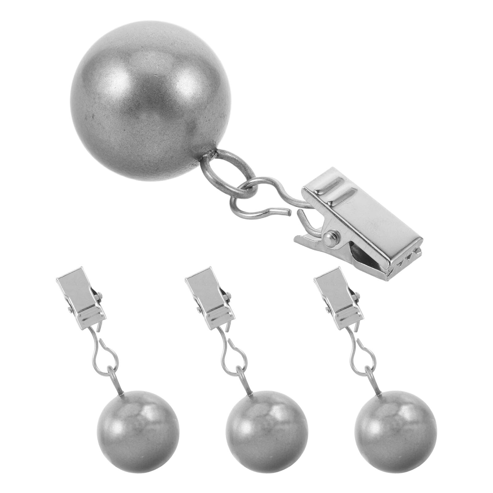 4 Pezzi Pesi per Tovaglie in Acciaio Inox da Clip Antivento Forma di Sfera Fermatovaglia Resistenti per Picnic Feste e Tavoli da Pranzo Esterni