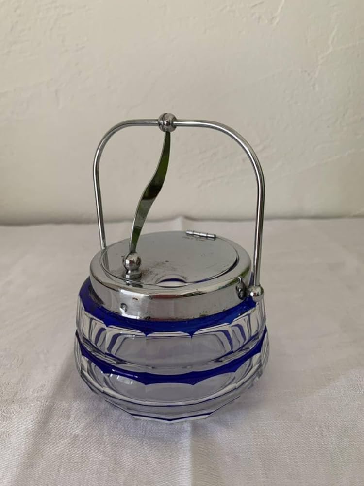 昭和レトロ　シュガーポッド Amazon.co.jp: 昭和レトロ シュガーポット 切子 ガラス 砂糖入れ