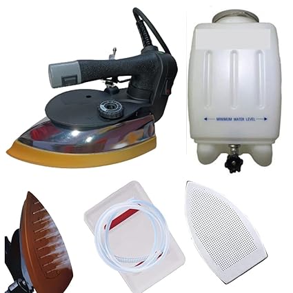 Tovito Silti ES 301 full steam iron 1600 watt, bigger holes,with free Teflon shoes and 4 ltr water tank, latest model version 5.1