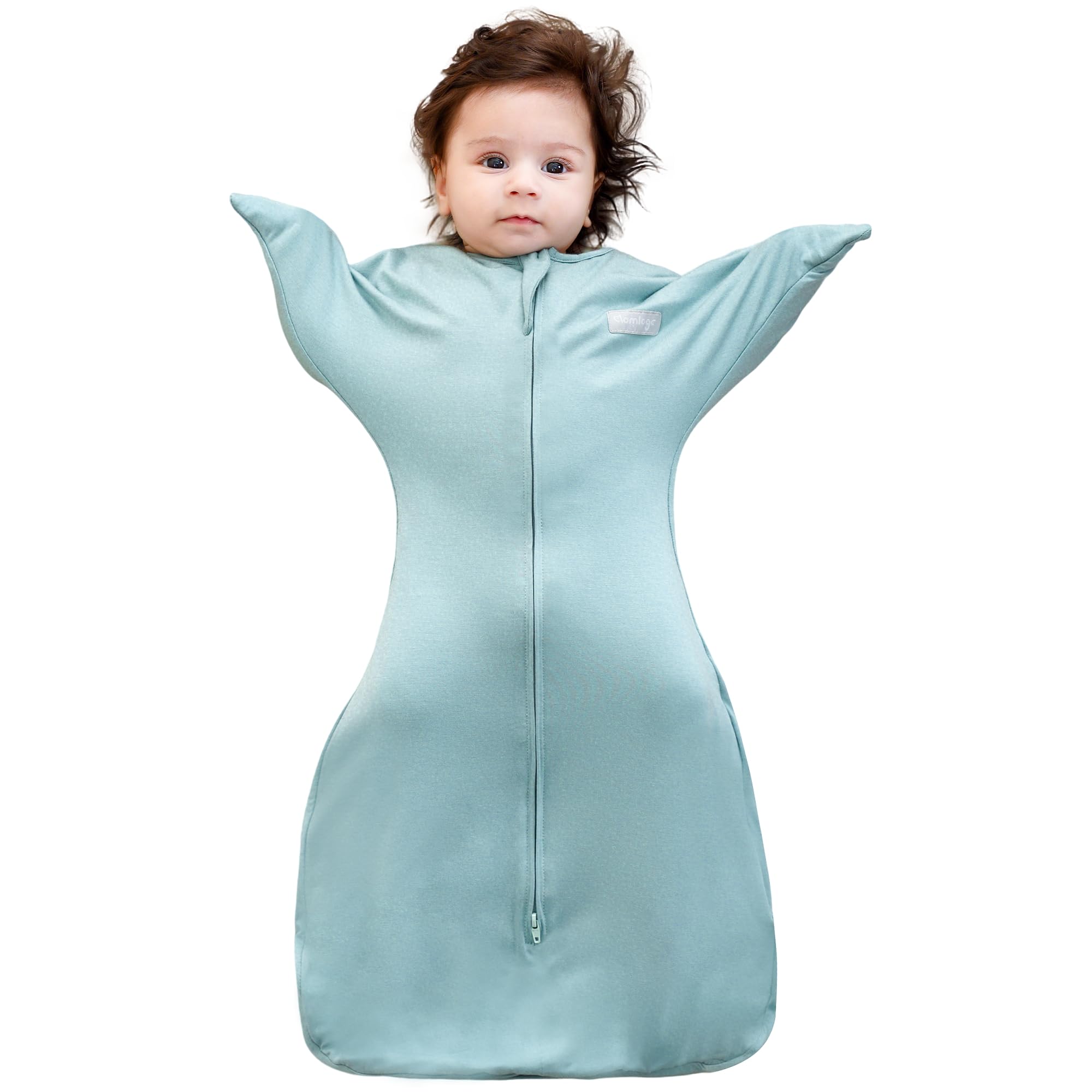 Aomloge Blue Puppypaws Transitional Swaddle, Swaddles For Newborns, 1.0 Tog Sleep Sack 3-6 Months, Wearable Blanket Baby With 2-Way Zipper