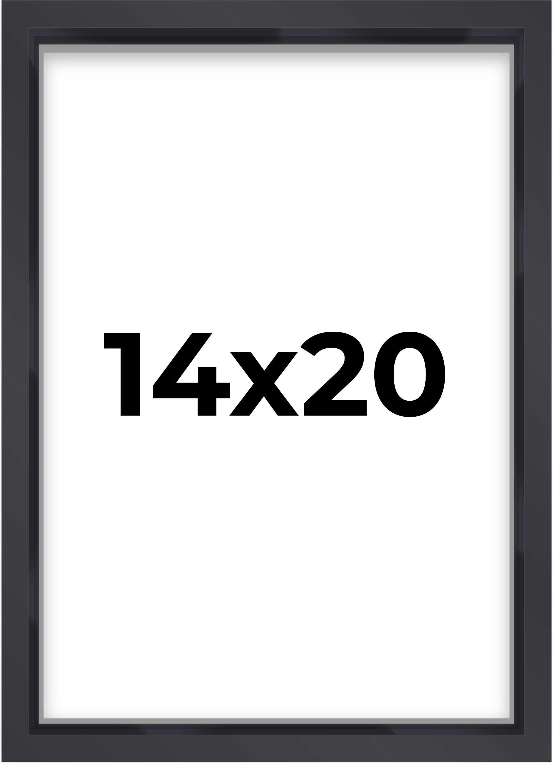 Amazon.com - 14x20 Shadow Box Frame Minimalist Black | 3/4