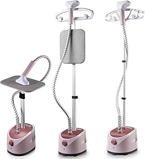 تي دو مكواة بخار عمودية للملابس بقدرة 2000 واط، لوح كي مدمج بارتفاع قابل للتعديل، وقت تسخين 40 ثانية، خرطوم بخار عازل للحرارة