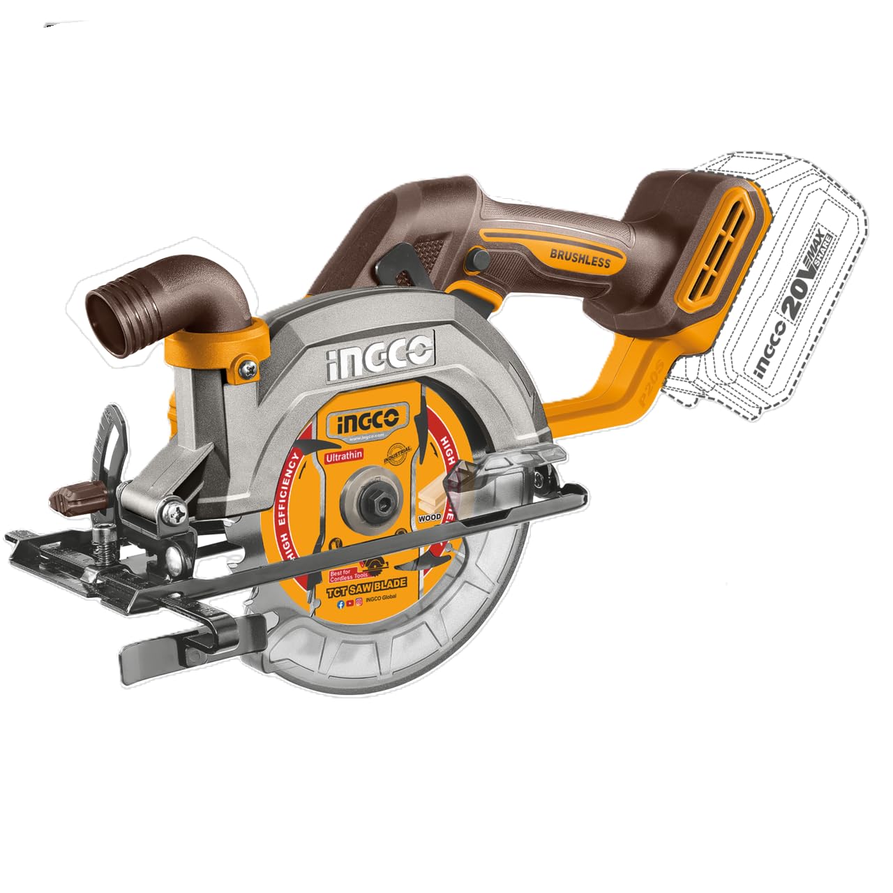 Ingco SEGA CIRCOLARE 20 V