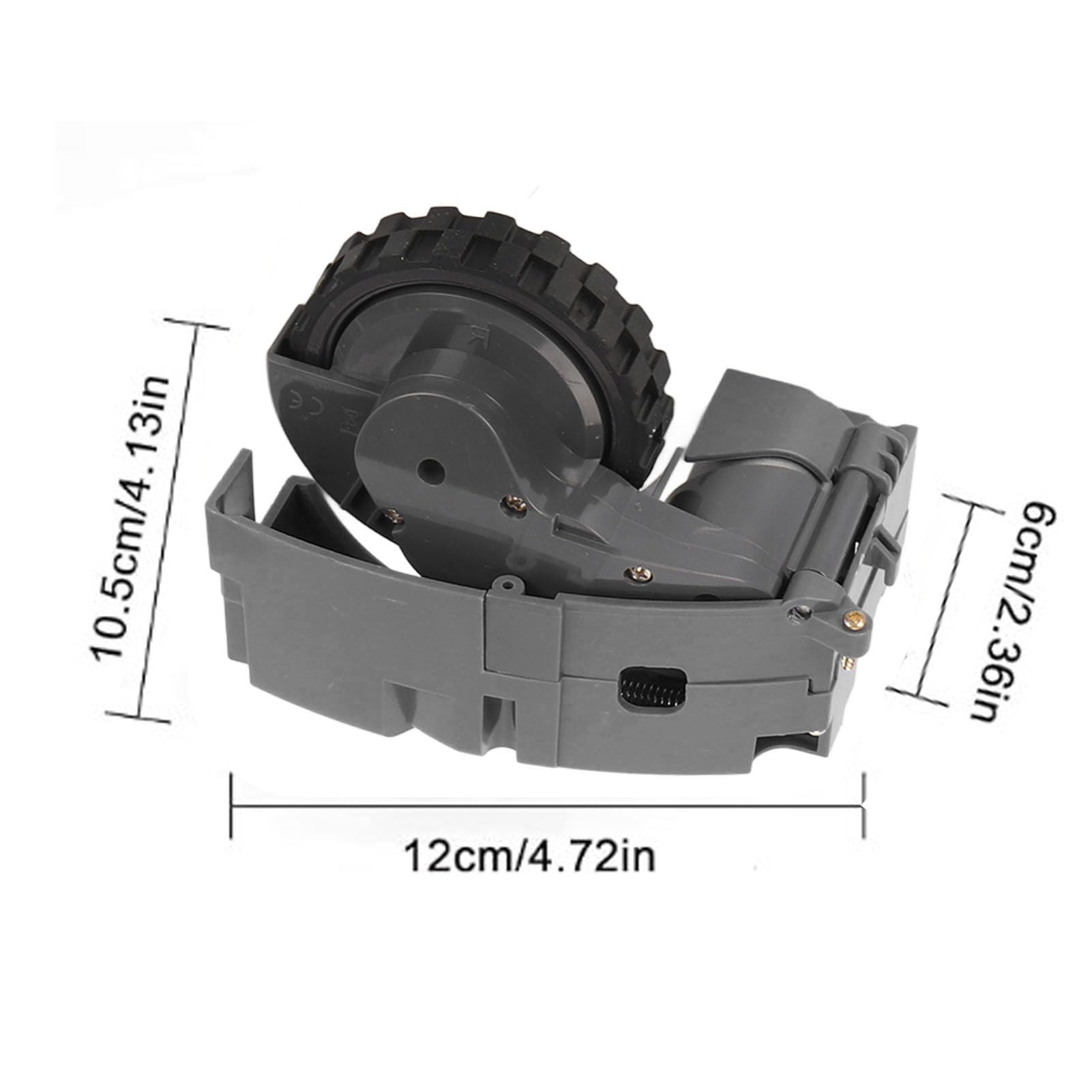 Fockety Rechtes und Linkes Radmodulpaar, Ersatzteile für 500 600 700 800 900 880 870 871 885 880 860 861 875 Serie Staubsauger, Roboter-Staubsauger-Zubehör (Grey)