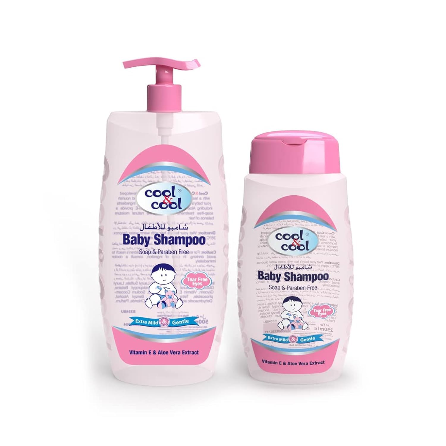 Cool & Cool Baby Shampoo 500Ml+250Ml Free - Tear Free,Alcohol Free,Paraben-Free,Dye Free,Chamomile & Vitamin-E With Extra Mild Formula- 750Ml