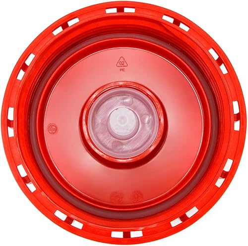 Miniatura 3 de QWORK IBC - Tapa de mano, paquete de 4 tapas de tanque de agua IBC de 6.5 pulgadas con orificio de ventilación para almacenamiento de productos
