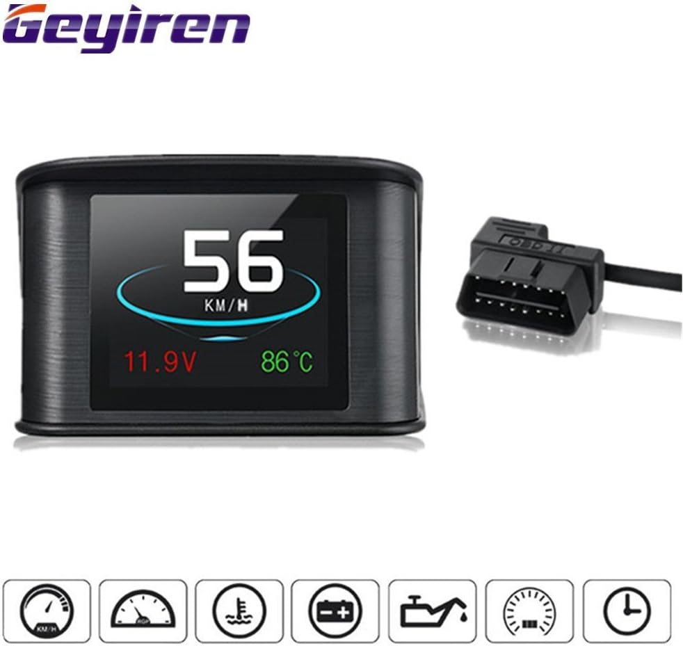 P10 Hud Head Up Display Car Speedometer OBD2 Smart Digital Trip Computer OBD 2 Scanner OBD2 Diagnostic Tool Speed Alarm