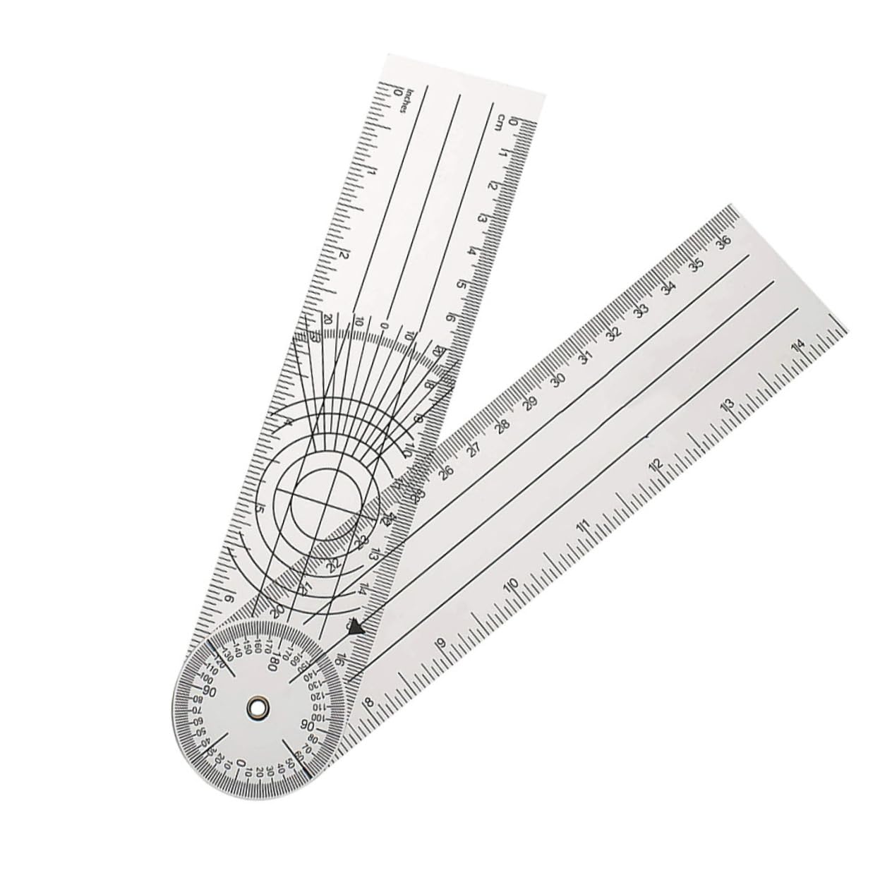 VILLCASE Goniometer Angle Ruler Digital Medical Goniometer for Physical Therapists Pvc Medical Rotatable Design