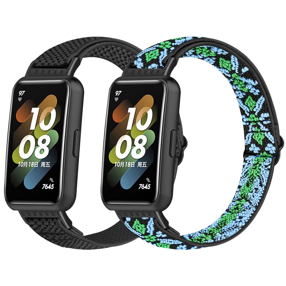 Huamanlou Elastisches Nylon Armband Kompatibel mit Huawei Wa