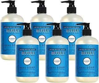 MRS. MEYER'S CLEAN DAY Liquid Hand Soap, Blueberry, 12.5 Fl Oz (Pack of 6)