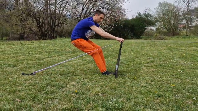 SPIDER SLACKLINE – Kit Outdoor Personnalisable 25m, Sans Arbre, Tréteaux Réglables 30/50/70cm, 100% Italien